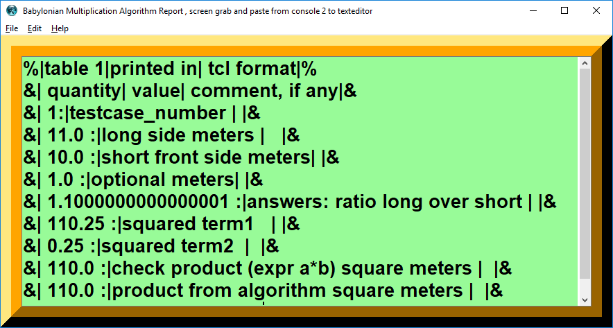 Babylonian Quarter Square Multiplication procedure algorithm png console screenshot